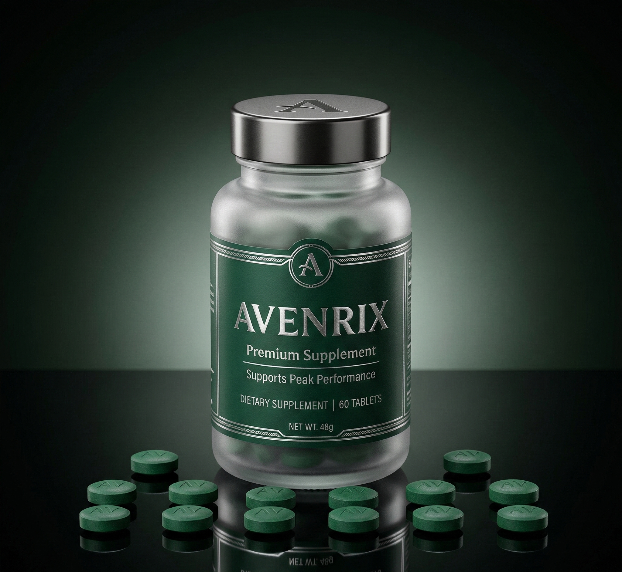 Avenrix хранителна добавка — флакон с капсули